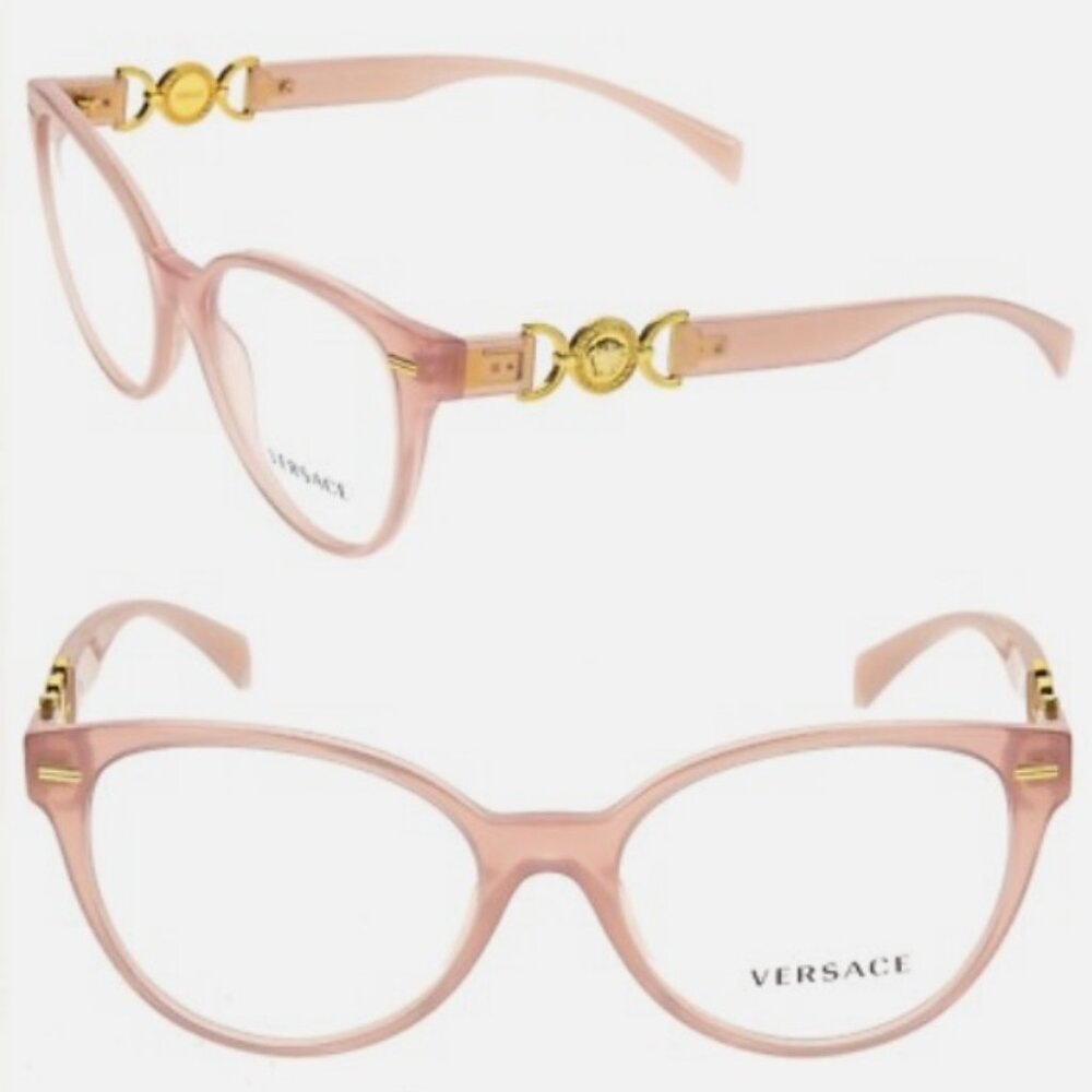 Versace Pink Cat Eye Prescription Glasses VE3334